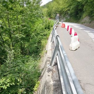 Località d’intervento a Gottasecca (fotoSett. Viabilità Provincia)