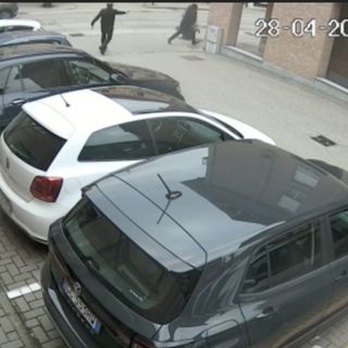 Un frame del video trasmesso nell'udienza di stamane in Corte d'Assise