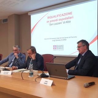 Alcuni momenti dell'incontro tenuto nella sede dell'Associazione Commercianti Albesi