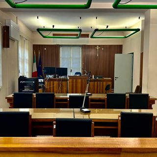 Aula del tribunale di Cuneo