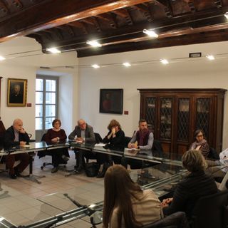 Nella foto di Gisella Divino un momento del confronto tenutosi stamane in municipio