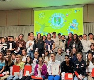 Una partecipata premiazione del progetto "Lo sport fortifica, lo studio nobilita" in una passata edizione