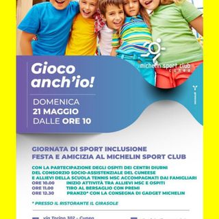 Alla Michelin di Cuneo una giornata di sport ed inclusione con "Gioco anche io"