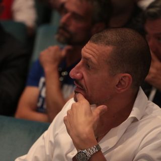 Marco Mastrangelo con il questore