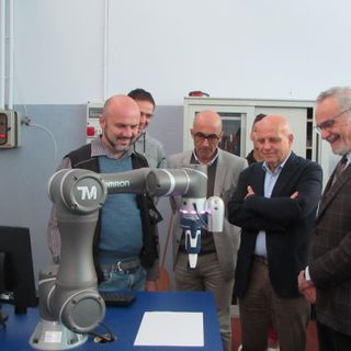 La visita del consigliere Maurizio Marello ad Apro Formazione (Alba) nel settembre 2019