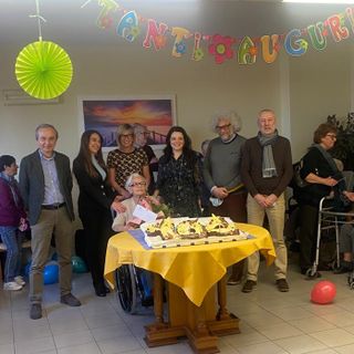 La signora Maria Marengo festeggiata domenica 5 febbraio nella sua Bra