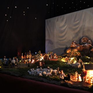 Un'immagine d'archivio del Presepe del Viaggiatore