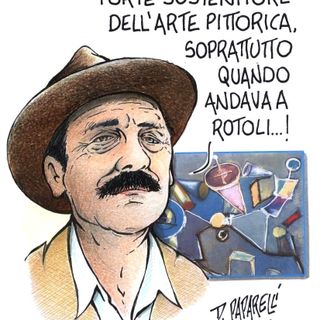 L'artista farmacista che realizzava le sue opere su tele lunghissime e le vendeva a metri... L'artista farmacista che realizzava le sue opere su tele lunghissime e le vendeva a metri...