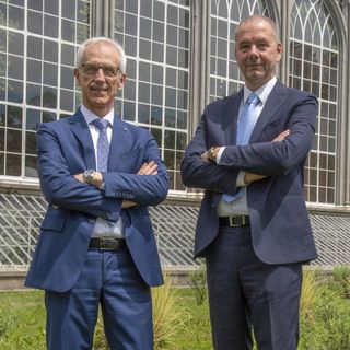 Il presidente Olivero e il direttore generale Carelli