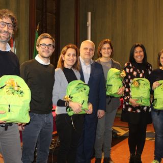 Alcuni momenti della premiazione avvenuta nei giorni in municipio