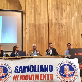 Al centro Guido Cuteri con i giovani di "Savigliano in Movimento" e il sindaco Antonello Portera