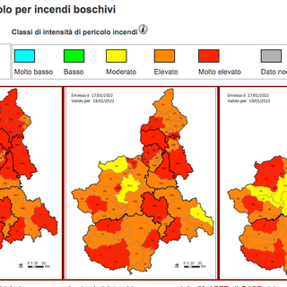 Accidentalità e dolo: decine di incendi boschivi in Granda, dove lo stato di pericolosità è massimo