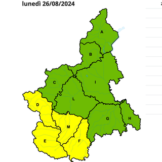 Allerta gialla anche per la giornata di domani, dalla pianura alle valli cuneesi e saluzzesi
