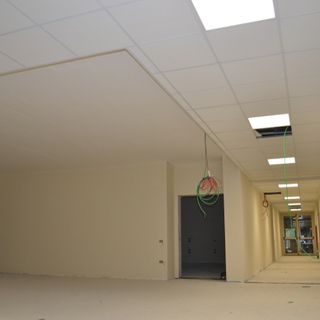 I locali scolastici in via di ultimazione in via Franco Cencio