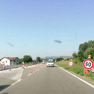 Sulla tangenziale albese il restringimento per i lavori di completamento dell'autostrada