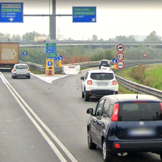 Nell'immagine la rampa di immissione per Asti (Google)