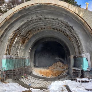 I lavori per il tunnel di Tenda