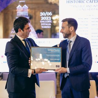 "Best Practices Award 2023" del consiglio d'Europa assegnato a Historic Cafés Route