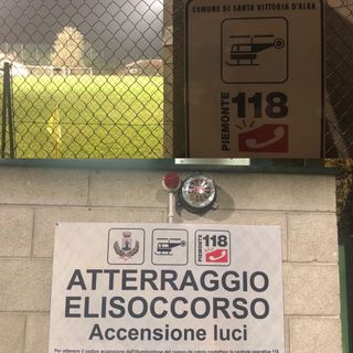 Santa Vittoria d'Alba inaugura la pista di atterraggio notturno dell'elisoccorso