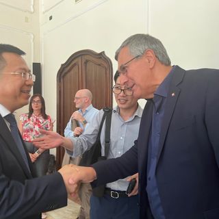 La delegazione accolta in Provincia dall'assessore regionale Icardi