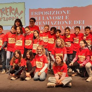 Gli alunni della scuola elementare di Scarnafigi arrivati primi