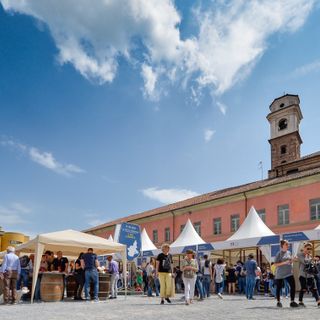 Il cortile della Maddalena, cuore della manifestazione albese