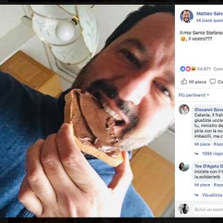 Matteo Salvini, in un discusso post del 26 dicembre scorso