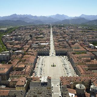 Il Comune di Cuneo visto dall'alto, immagine di repertorio