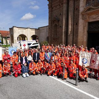I membri della Croce Bianca di Fossano