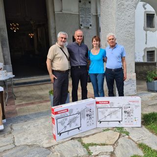 L’associazione Fai entrare il Sole dona due Tv alla casa di riposo di Valdieri