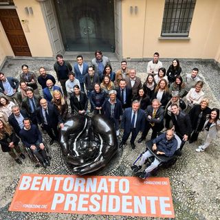 "Bentornato!" Giandomenico Genta accolto in Fondazione CRC dopo la lunga malattia "Bentornato!" Giandomenico Genta accolto in Fondazione CRC dopo la lunga malattia