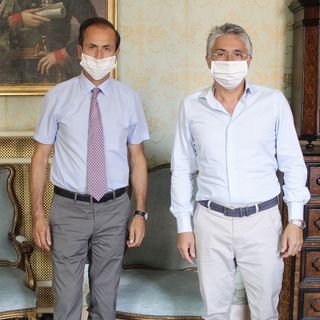 Il sindaco Bo col presidente di Apro Gionni Marengo