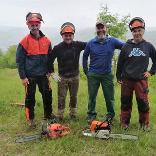 Il ringraziamento del sindaco di Montezemolo agli operati della forestale della regione Piemonte "Langa Cebana"