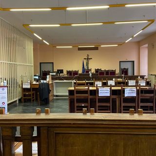 Aula del tribunale di Cuneo