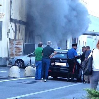 L'incendio dell'esercizio commerciale