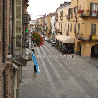 Via Roma Fossano, immagine d'archivio