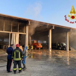 Incendio cascina nella notte a Caramagna Piemonte, dieci vitelli morti