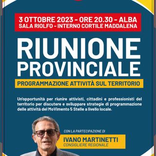 Ad Alba la riunione provinciale del Movimento 5 Stelle