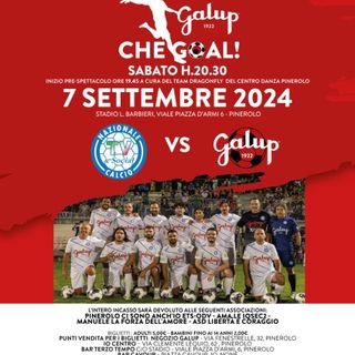 Galup... che goal! A Pinerolo la partita di solidarietà fra Nazionale Calcio Tv &amp; Social vs Team Galup