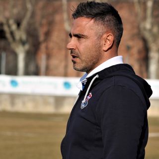 L'allenatore del Novara Marchionni (foto A.Lusso)