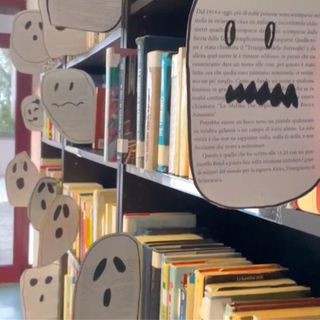 Fantasmi di carta popolano la bliblioteca della scuola di Ceresole d'Alba