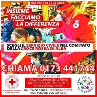 Al via il servizio civile universale al comitato albese della Croce Rossa