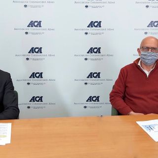 Da sinistra il direttore Aca Fabrizio Pace e il responsabile dell'Asl Cn2 Massimo Veglio