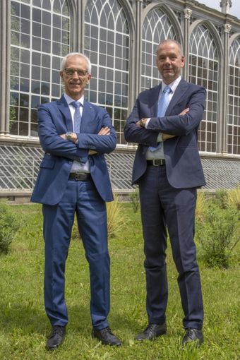 Giovanni Claudio Olivero e Marco Carelli, presidente e direttore generale di Banca di Cherasco