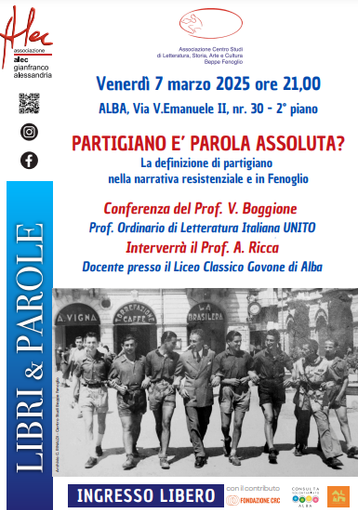 "Partigiano è parola assoluta?" è l'evento culturale ad Alba per riscoprire la Resistenza attraverso Fenoglio