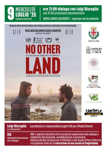 Alba riflette sul conflitto Israele-Palestina con Luigi Bisceglia e il documentario “No other land” Alba riflette sul conflitto Israele-Palestina con Luigi Bisceglia e il documentario “No other land”