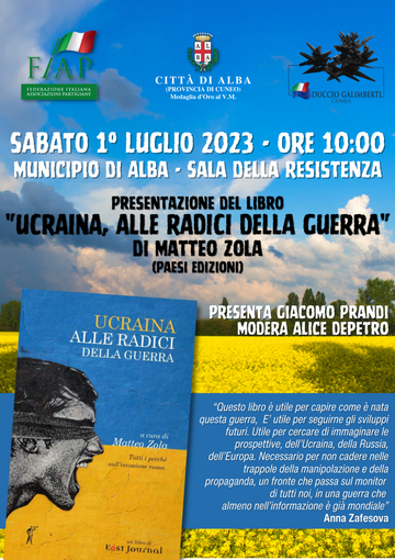 Ad Alba si presenta il libro di Matteo Zola “Ucraina. Alle radici della guerra”