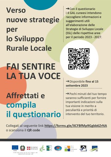 GAL cuneesi per strategie e sviluppo del territorio, online il questionario su preferenze e proposte