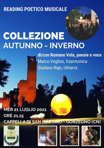 A Gorzegno, reading poetico musicale di e con Romano Viola