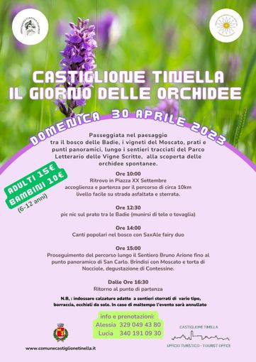 Castiglione Tinella, torna "Il giorno delle orchidee"